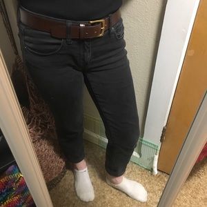 AE black jeans | skinny super stretch | 6 short